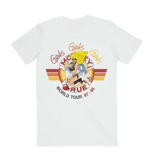 GIRLS GIRLS GIRLS BOMBER TOUR VINTAGE TEE Motley Crue!!!!!! 2XL